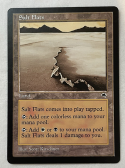 1x Salt Flats - Tempest - MTG - Magic the Gathering - NM - Image 1