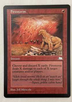 1x Firestorm Weatherlight MTG Magic the Gathering NM - Image 1