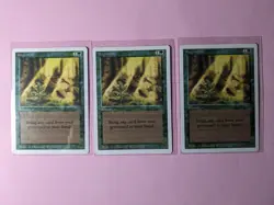 MTG 3x Regrowth Revised Edition - Image 1