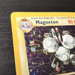 Pokemon Magneton Fossil Holo Rare 11/62 1999 80 HP Sonicboom Stage 1 1st Edition - Image 2