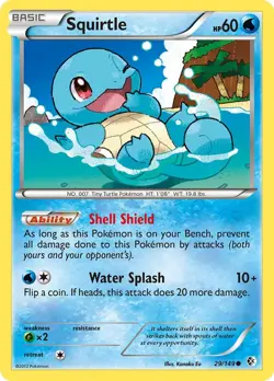 Reverse Holofoil - Squirtle - 29/149 / LP / English Pokemon TCG - Image 1