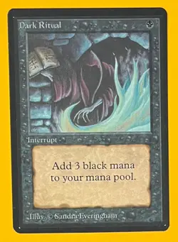MTG DARK RITUAL Beta (OldManMTG 012-054) - Image 1