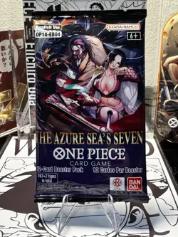 One Piece Card Game English OP14 EB04 The Azure Sea's Seven Booster Pack - Image 1