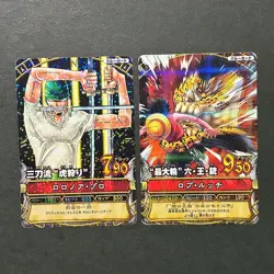 S7927 Zoro C008 Japanese One Piece Berry Match Carddass Cards Holo YJ12 - Image 1