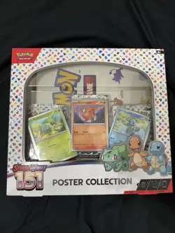 Pokemon TCG Scarlet & Violet 151 Poster Collection Box 3 Packs New Sealed - Image 1
