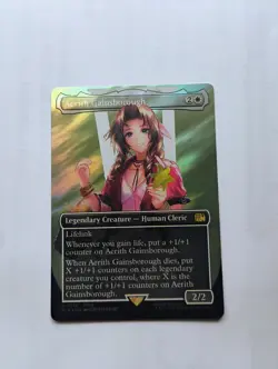 Aerith Gainsborough (Borderless) (Surge Foil) Final Fantasy Foil - Image 1