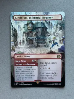 Lindblum, Industrial Regency (Borderless) Foil #312 - MTG Final Fantasy FIN - NM - Image 1