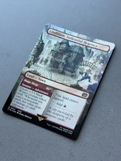 Lindblum, Industrial Regency (Borderless) Foil #312 - MTG Final Fantasy FIN - NM - Image 3