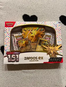 POKEMON SCARLET & VIOLET TCG 151 ZAPDOS EX COLLECTION BOX NEW SEALED - Image 1