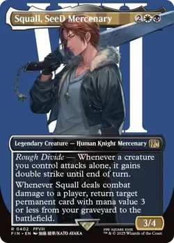 Foil - Squall, SeeD Mercenary (Borderless) - 402 / NM / English MTG - Image 1