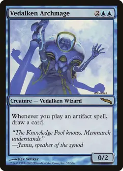 MTG Vedalken Archmage Mirrodin Magic the Gathering - Image 1