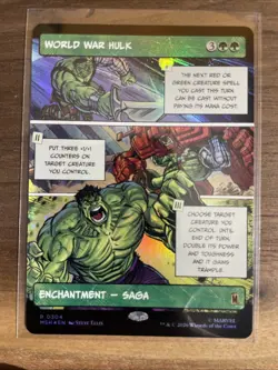 World War Hulk Marvel Super Heroes Showcase Foil Rare - Image 1