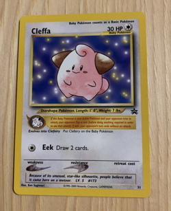2001 CLEFFA BLACK STAR PROMO #31 POKEMON TCG NM - Image 1