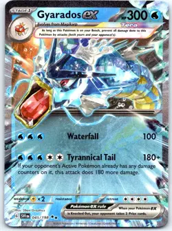 Gyarados ex 045/198 Double Rare Scarlet & Violet Pokemon Holo NM - Image 1