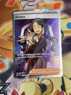Drasna 231/191 Sv08: Surging Sparks Holo Pokemon TRAINER FULL ART RARE NM - Image 1