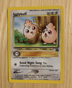 Pokemon - Igglybuff Black Star Promo # 36 NM - Image 1