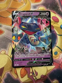 Dragapult V 092/192 Pokemon SWSH02: Rebel Clash Holo Ultra Rare NM - Image 1