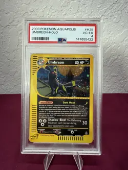 Pokemon TCG Umbreon Holo Aquapolis #H29 Vintage WOTC PSA 4 Very Good-Excellent - Image 1