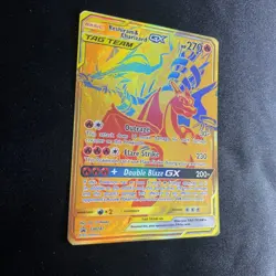 Reshiram & Charizard GX SM247 Gold Promo Tag Team Pokemon Card EX - Image 3