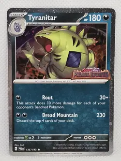 Tyranitar (Paldea Evolved Stamp) 135/193 Holo Pokemon - NM - US Seller - Image 1