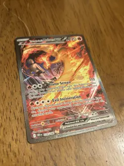 Team Rocket's Moltres ex 229/182 Sv10 Destined Rivals SIR Holo Full Art ENG - Image 2