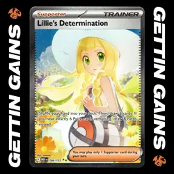 Lillie's Determination - 184/132 - SIR - Mega Evolution - Pokemon Card - VLP - Image 1
