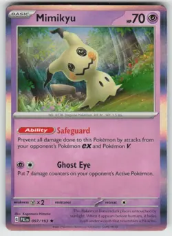 Mimikyu 097/193 Rare Paldea Evolved Pokemon Holo Near Mint - Image 1