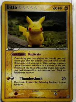 Ditto [Pikachu] Pokemon Ex Delta Species 63/113 Reverse Holo MP - Image 1