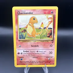 Charmander 69/130 Common Base Set 2 Pokemon Heavily Played - Image 1