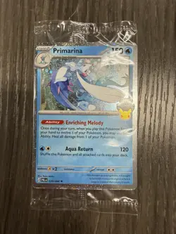 Pokemon TCG Primarina Sealed Barnes & Noble 30th Promo - Image 1