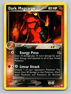 Dark Magcargo Team Rocket Returns Uncommon 38/109 Pokemon - Image 1