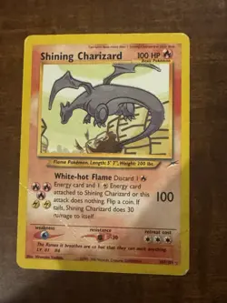 Pokemon TCG Shining Charizard 107/105 Neo Destiny 2000 Holo Rare MP/HP - Image 1