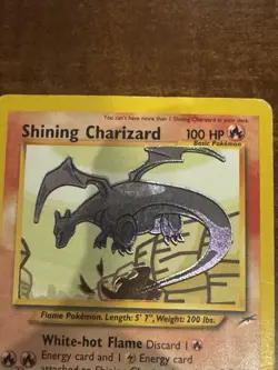 Pokemon TCG Shining Charizard 107/105 Neo Destiny 2000 Holo Rare MP/HP - Image 4