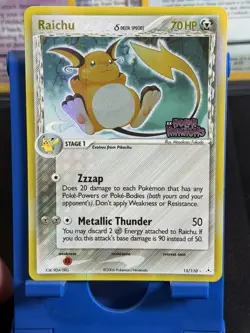 Pokemon Raichu Delta Species Reverse Holo Rare 15/110 EN - Image 1