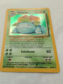 Pokemon TCG Venusaur 015/102 Base Set Holo Rare Unlimited - Uncirculated - Image 2