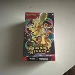 Pokemon Mega Evolution Ascended Heroes Booster Bundle Sealed (6 Booster Packs) - Image 1