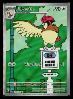 Pidgeotto 208/197 Illustration Rare Obsidian Flames Pokemon Holo - Image 1