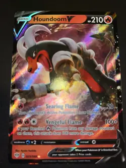 Pokemon TCG - Houndoom V 021/189 Holo Rare V Darkness Ablaze - 1053 - Image 1