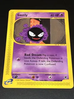 Pokemon Expedition Gastly 109/165 Common 2002 -A17 - Image 1