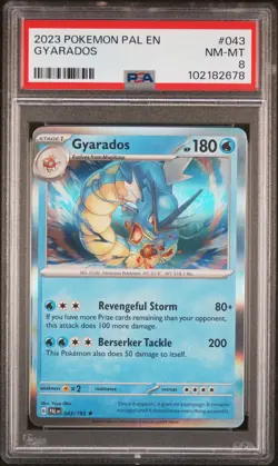 2023 POKEMON PAL EN-PALDEA EVOLVED #043 GYARADOS PSA 8 - Image 1
