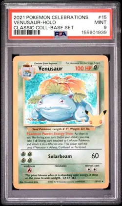 PSA 9 Pokemon Celebrations Big 3 #15 #4 #2 Charizard Blastoise Venusaur Lot - Image 2