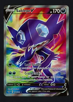 Sableye V 194/202 SWSH01: Sword & Shield Base Set Full Art Ultra Rare Pokemon - Image 1