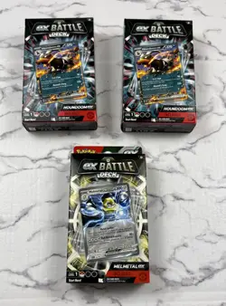 Pokemon Houndoom EX Battle Deck Factory Sealed & EX Battle Melmetal (Lot Of 3) - Image 1