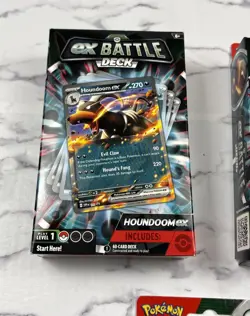 Pokemon Houndoom EX Battle Deck Factory Sealed & EX Battle Melmetal (Lot Of 3) - Image 3