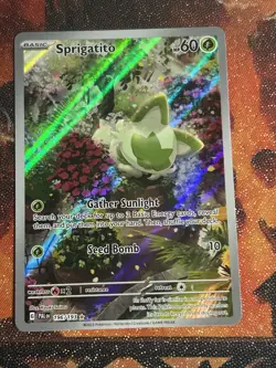 Sprigatito 196/193 Illustration Rare | Pokemon TCG PAL Paldea Evolved | -lp - Image 1