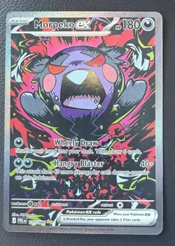 Pokemon TCG Mega Evolution Pitch Black Morpeko ex SIR 117/084 NM - Image 1