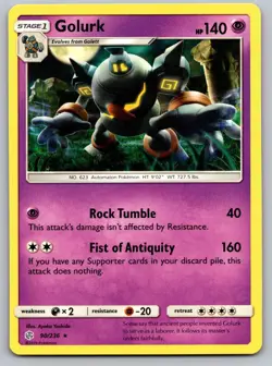 Golurk 90/236 Rare Cosmic Eclipse Pokemon Near Mint - Image 1