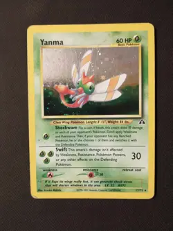 Pokemon TCG Yanma Neo Discovery #17 Holo Unlimited Holo Rare - Image 1