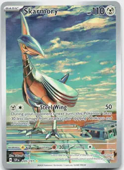 Skarmory 209/191 Illustration Rare Surging Sparks Pokemon Holo Near Mint - Image 1