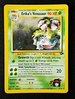 The Pokemon Company Pokemon TCG Erika's Venusaur Holo Rare 4/132 Eng 2000 HP 90 - Image 1